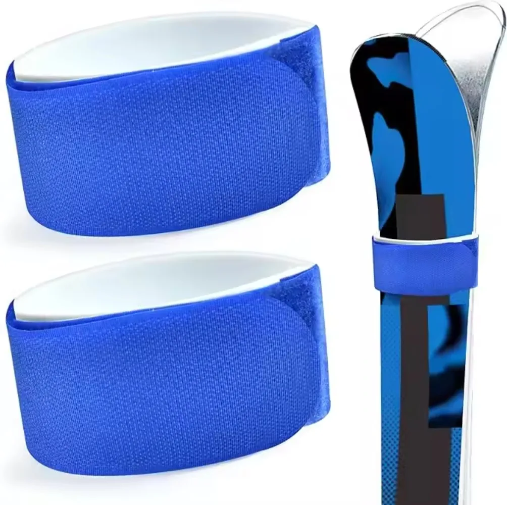 

Nylon Ski Straps Adjustable Portable Fastener Tape Hook and Loop Ski Fixing Wraps Adjustable Snowboard Nylon Strap Ski Accessary