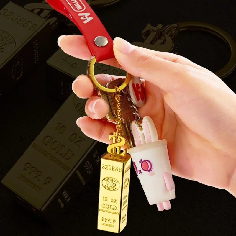 3pcs Golden Brick Permanent Match Lighter Reusable Times Keychain Matches Strikers Lighters Portable For BBQ Outdoor Camping
