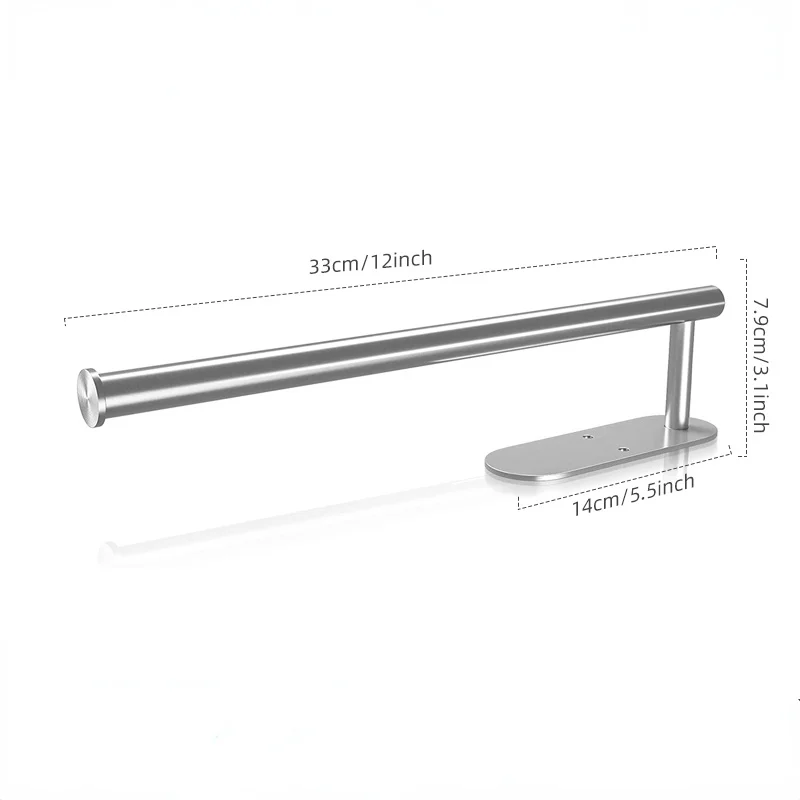 Wand halterung Toiletten handtuch Papier halter Kleber schwarz Silber Küchen rolle Papierst änder hängen Servietten regal Bad zubehör wc