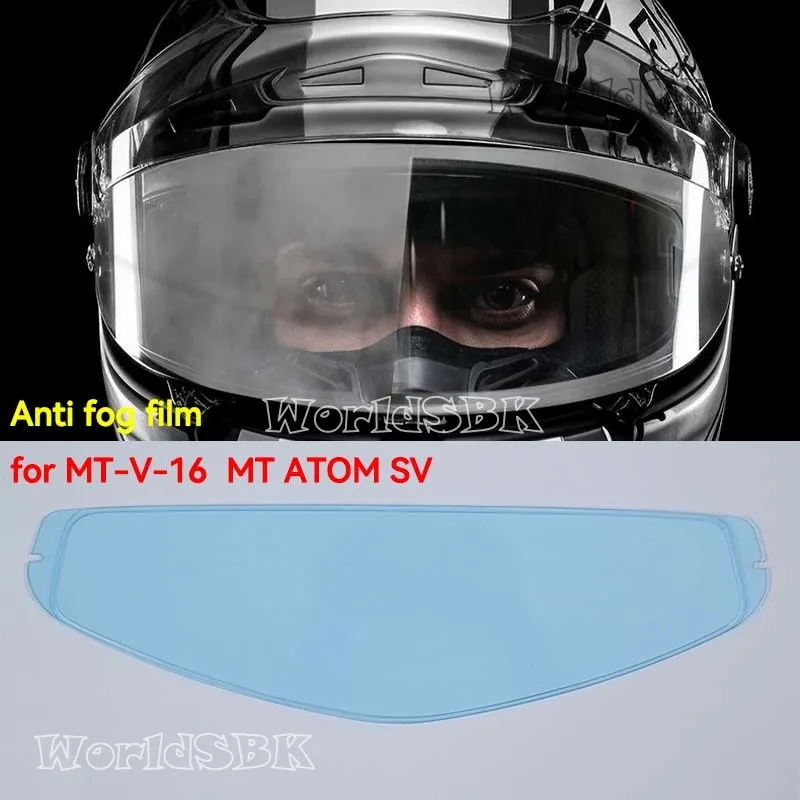 Anti fog film For MT-V-16 ATOM SV Helmet MT Original Disposter Helmet Library Original Visor Lens