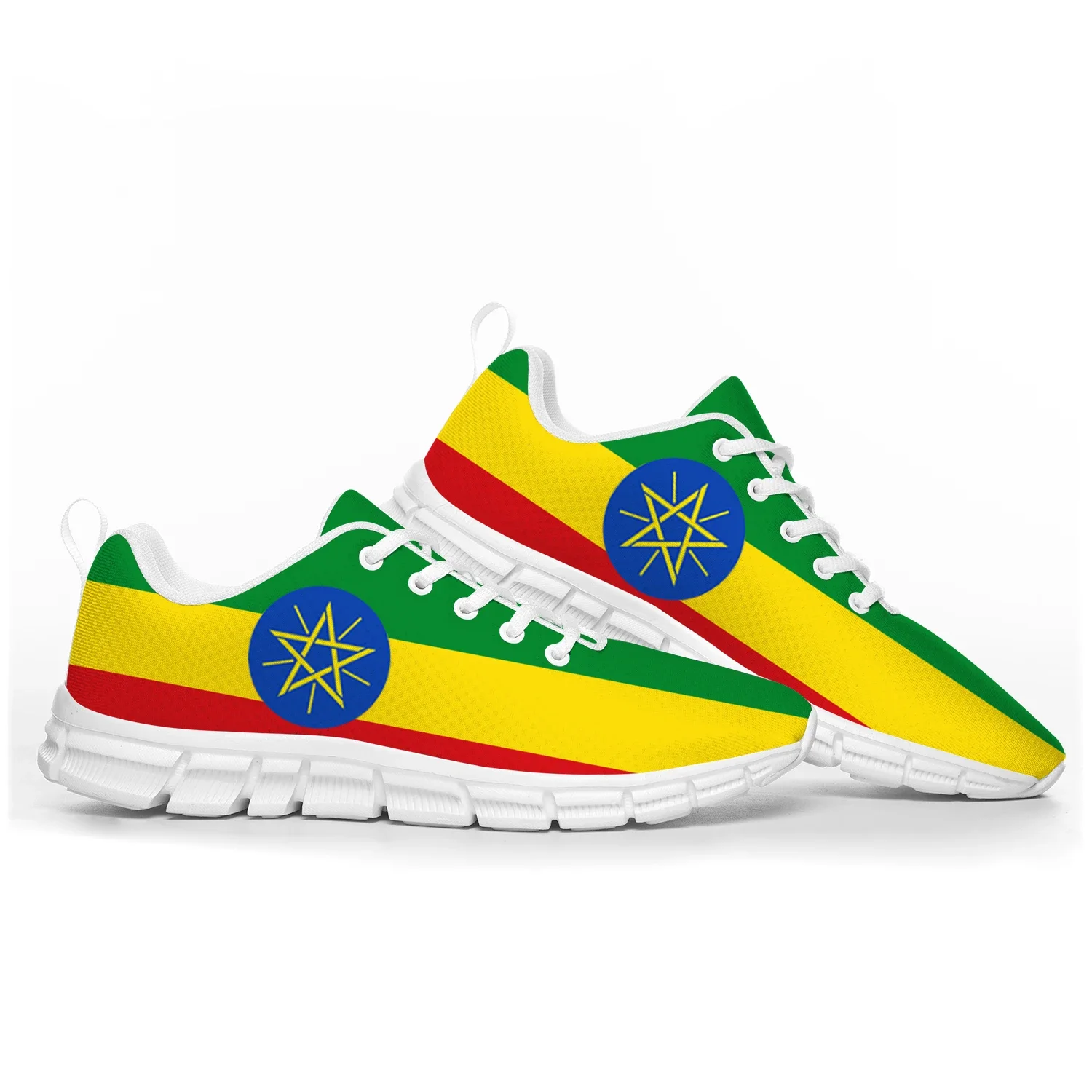 

Ethiopian Flag Sports Shoes Mens Womens Teenager Kids Children Sneakers Ethiopia Casual Custom High Quality Couple Shoes