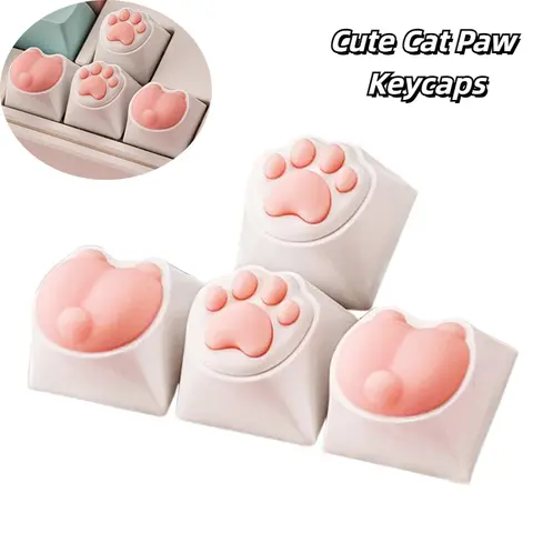 기계식 키보드용 고양이 발 코기 엉덩이 키캡, ABS 동물 키캡, 체리 Mx 스위치, Alice80, JJK84, IK75 PRO 등