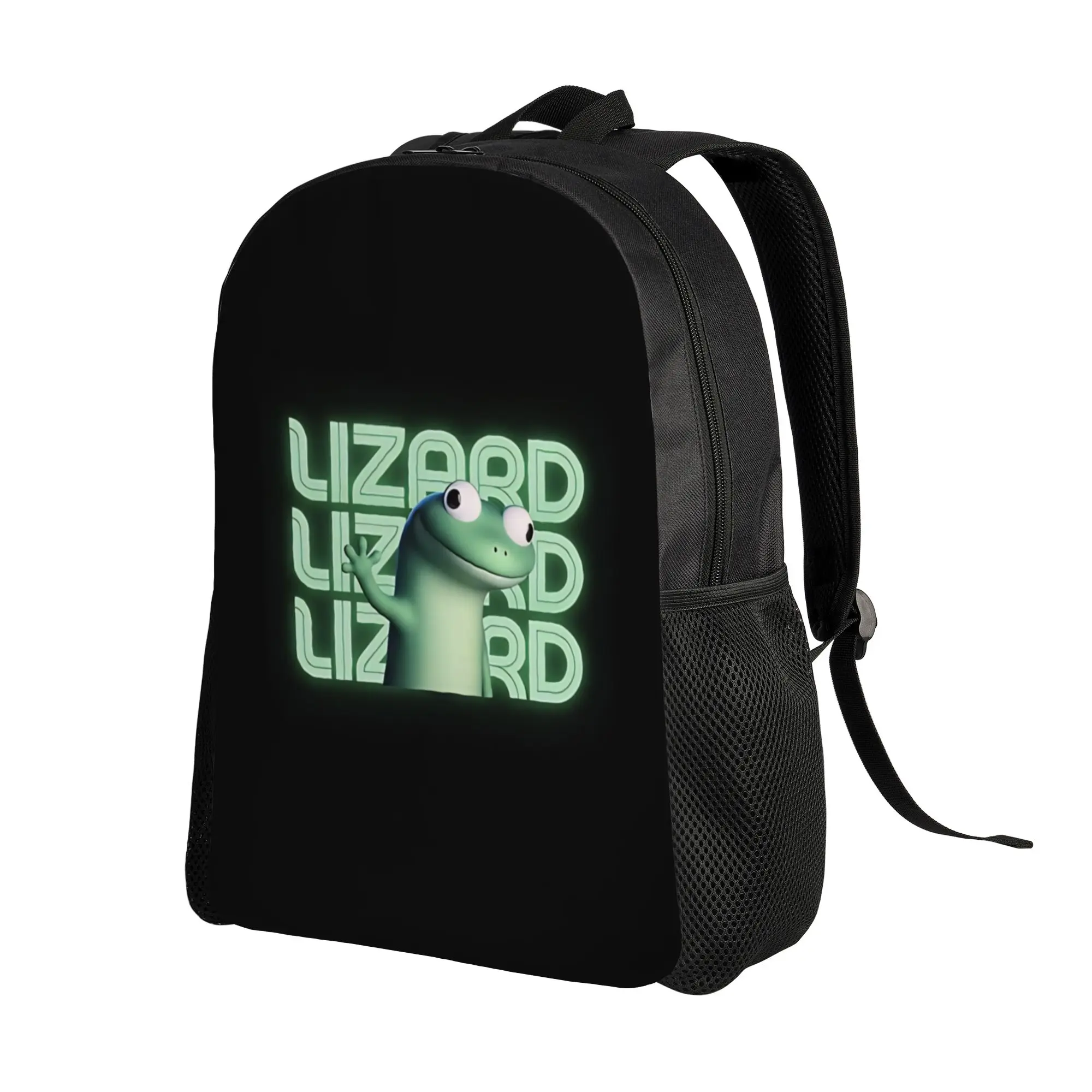 Lizard Glow text lizard meme Schoolbag Ladies Sporty Fashionable mochila Large Capacity Laptop Bag Back To School Season