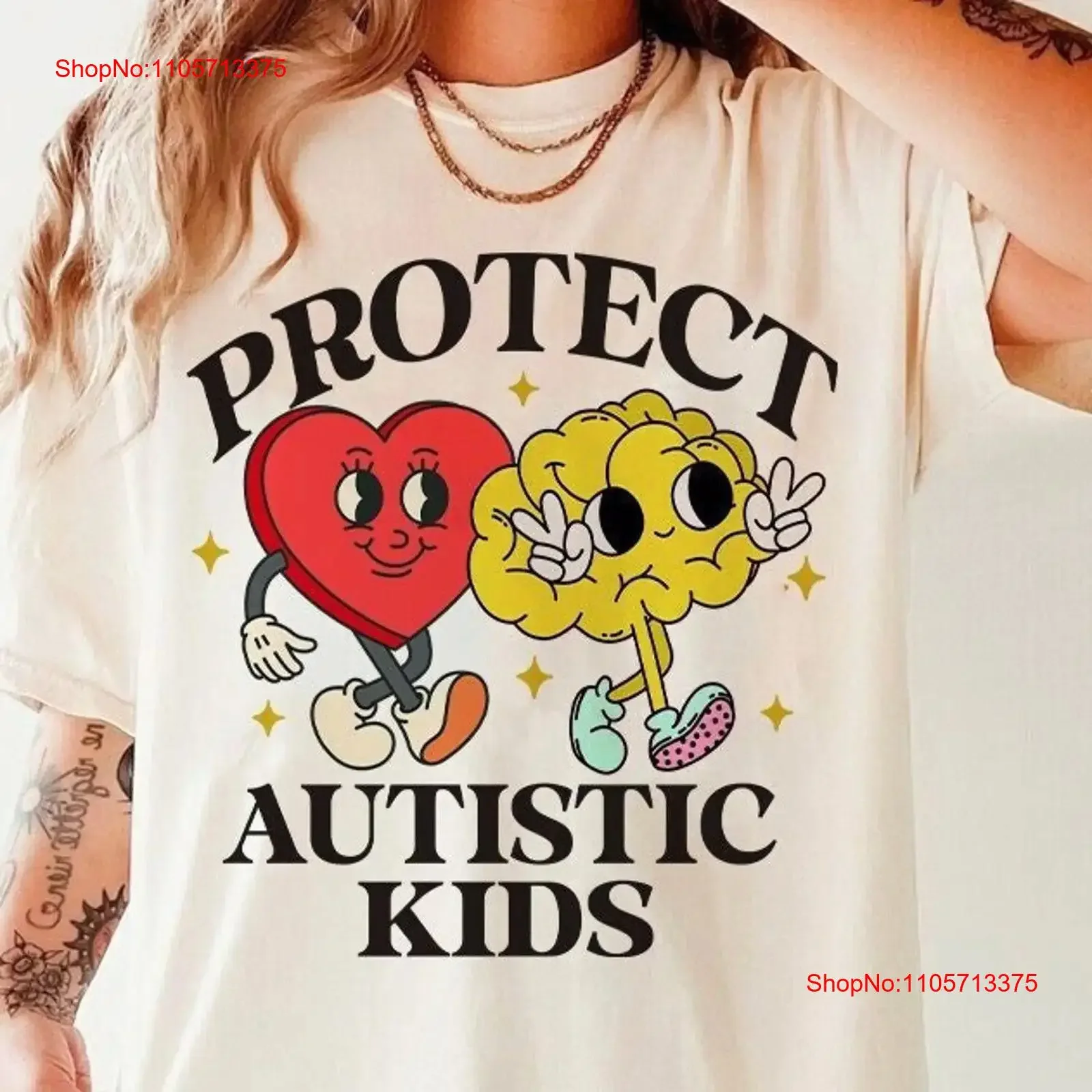 Protect autistic kids autism acceptance red bcba shirt month awareness infinity audhd neurodiversity vintage Washed Stylish