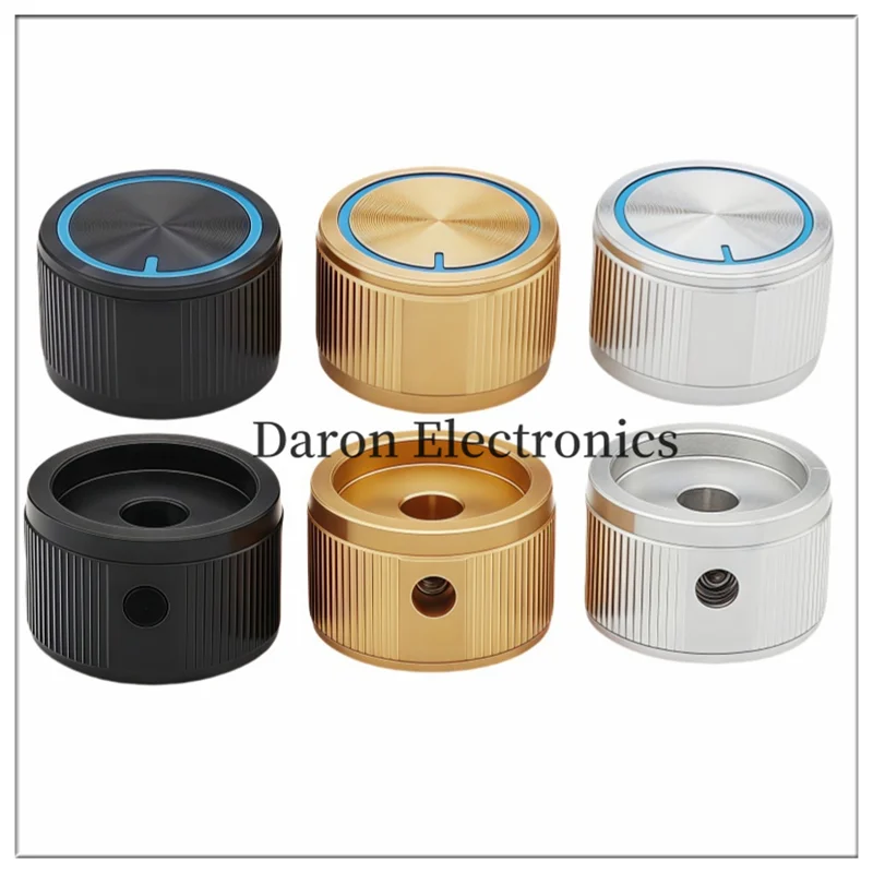 

Solid aluminum alloy knob 25*15.5 potentiometer knob cap for electromechanical/instrument and meter rotation adjustment cap