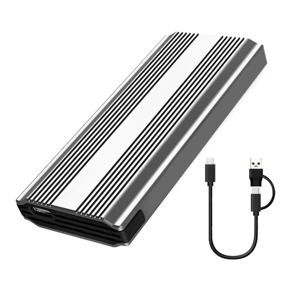 [VALUE PACK]M.2 NGFF SATA SSD Enclosure Type C 3.1 20 Gbps External Solid State Enclosure Adapter for 2280/2260/2242/2230 +M Key