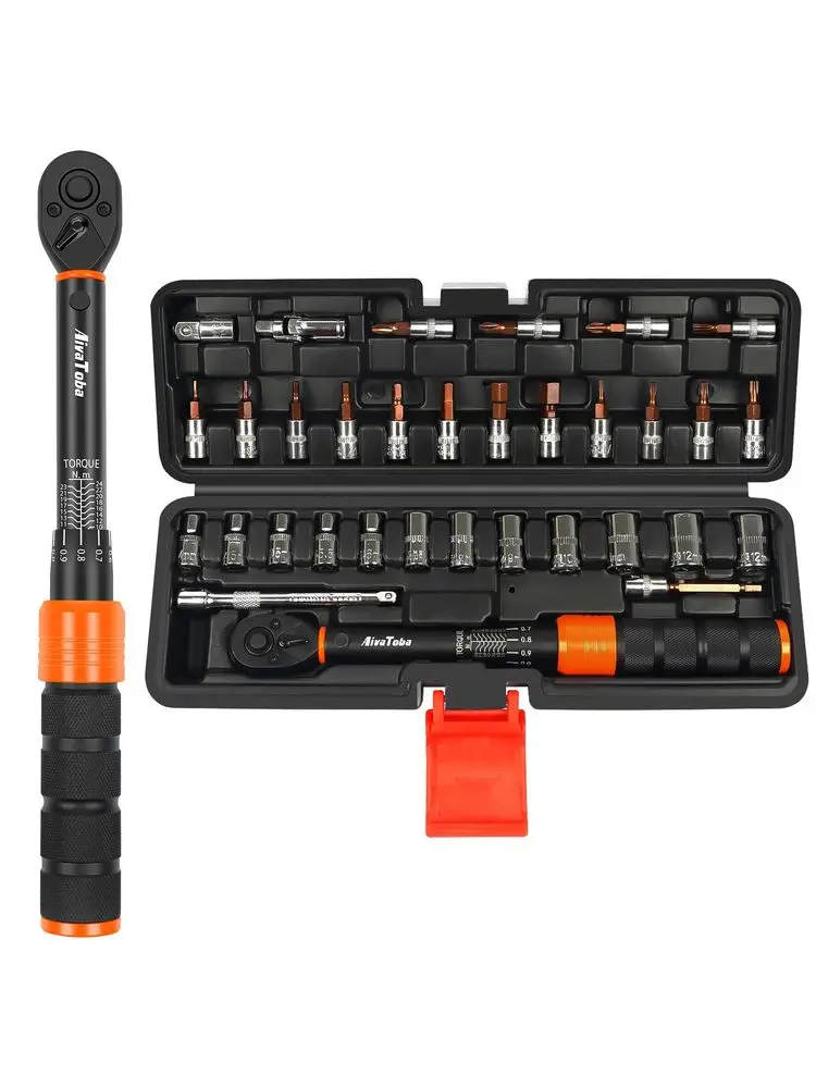 AliExpress NONE Torque Wrench Set 33 PCS, 224 Nm Bike Torque Wrench 1 4, with DualDirection 72 Teeth, 3 Accuracy, Including Extension Bars, Soc
