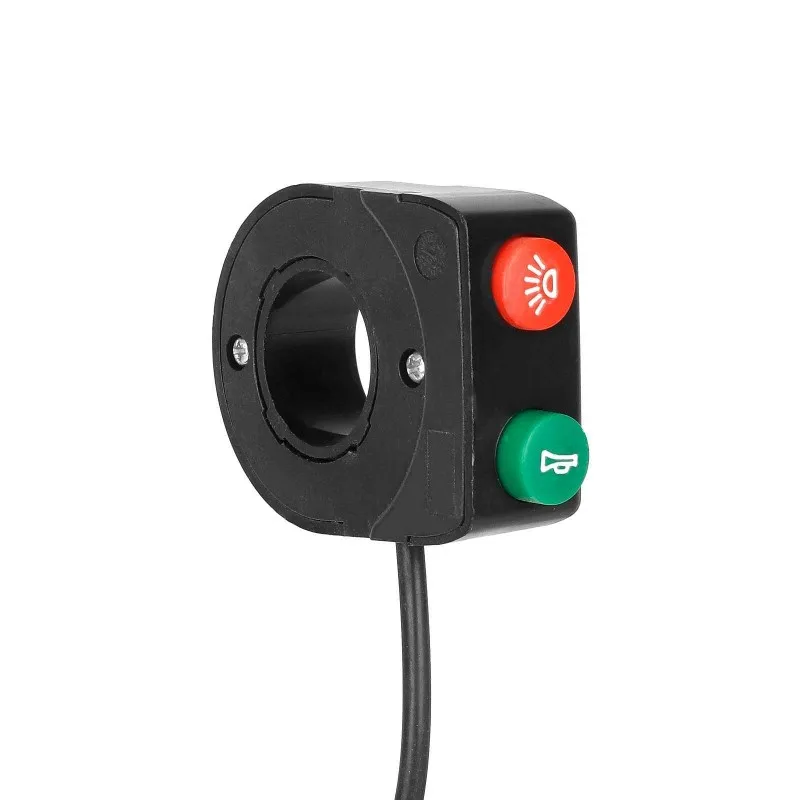 A79E-Electric Scooter Handle Switch Turn Light Horn Head Light Control Switch 2-In-1 Switch With Black Buckle