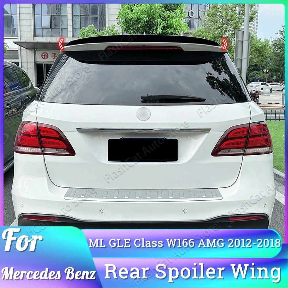 

Car Rear Roof Lip Spoiler Wing for Mercedes Benz ML GLE Class W166 2012-2018 ABS Decoration Strips Trunk Upper Splitter Lip Trim