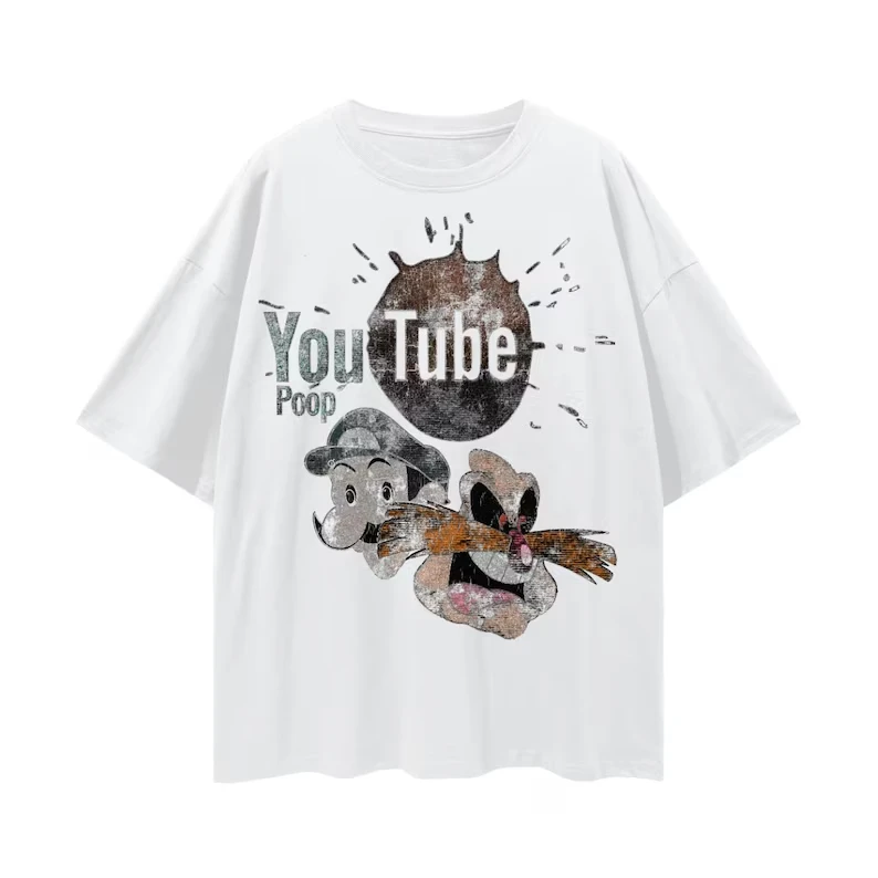YouTube Poop WeeGee Pingas T-Shirt, Nostalgic Internet Meme Tee Men Clothing