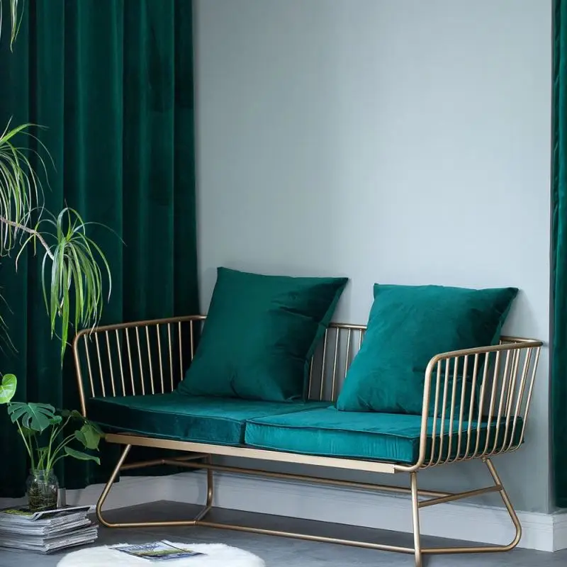 Scandinavian Modern Style 1 2 3 Living Room Segmented High Back Sofa Furniture with Iron
