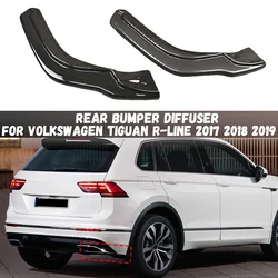 Car Rear Bumper Diffuser Side Splitters Spoiler Canard Trim Protector Body Kits For Volkswagen VW Tiguan R-Line 2017 2018 2019