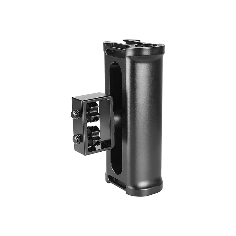 Impugnatura in alluminio CAMVATE su entrambi i lati con attacco per pattino e attacco per viti a testa zigrinata da 1/4 "per impianto di perforazione per gabbia per fotocamera DSLR/supporto per spalla