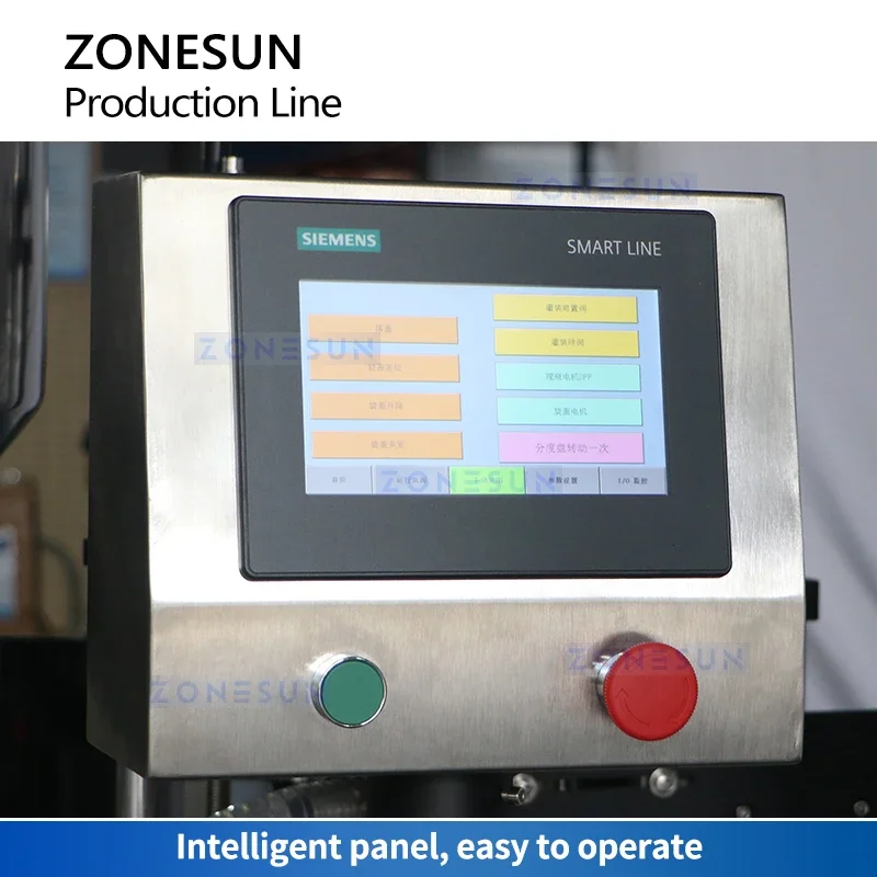 ZONESUN Automatic liquid bottle Filling Capping Labeling Packaging Line Piston Pump Filler Round Bottle Capper Labeler ZS-AFCL3