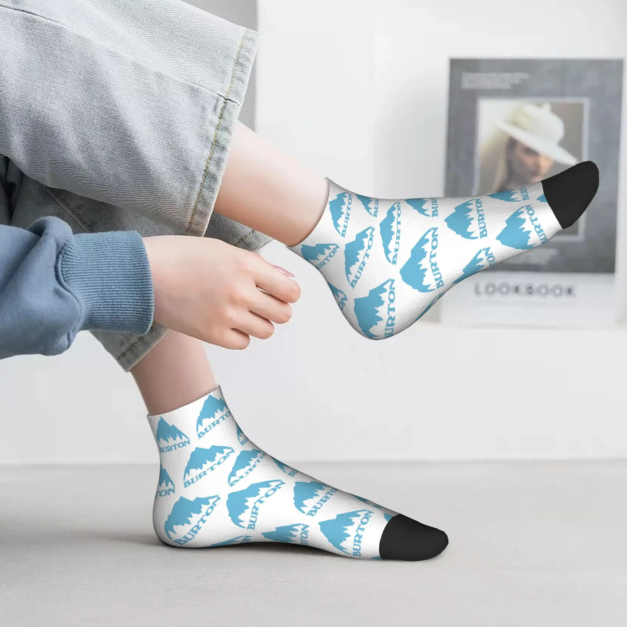 Burton snowboard meias esportivas harajuku meias de alta qualidade todas as estações meias acessórios para presente de aniversário unissex