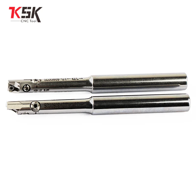 SDJ8 10 ขนาดเล็กรูรับแสงปรับ Fine Boring หัวแผ่นดินไหวทนเหล็กทังสเตน SDJ fine ชุด CNC เครื่องมือบาร์หัว