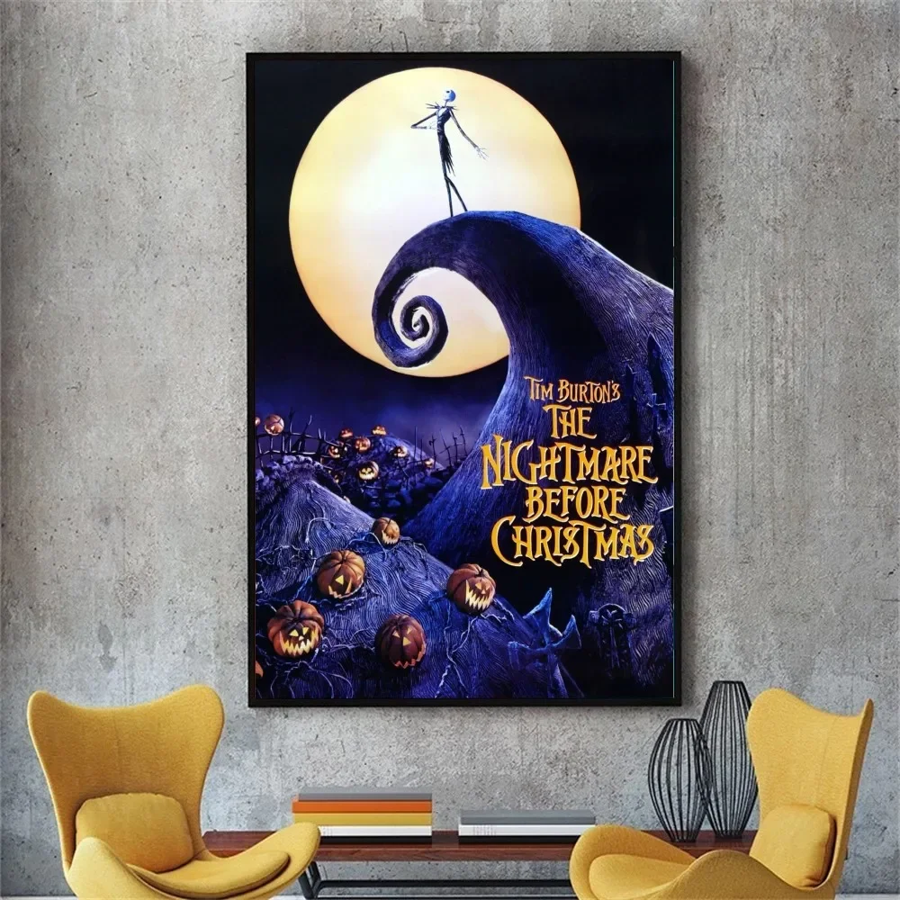 Film Tim Burton Pengantin Mayat Poster Kraft Club Bar Paper Vintage Poster Wall Art Painting Bedroom Study Stickers