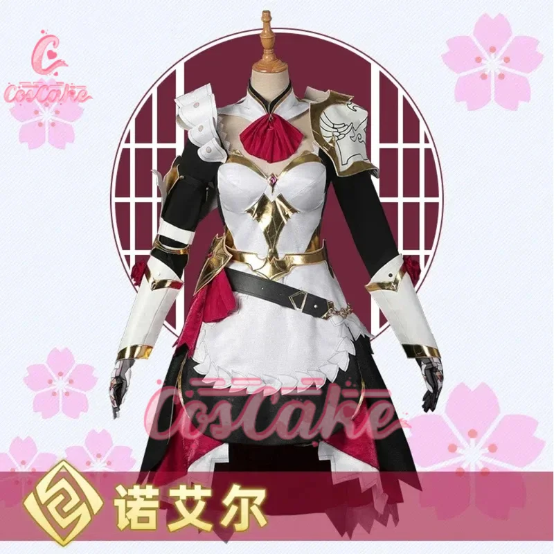 

CosCake Anime Genshin Impact Noelle Knights Game Suit Maid Dress Lovely Uniform Cosplay Costume Halloween Party Outfit Women