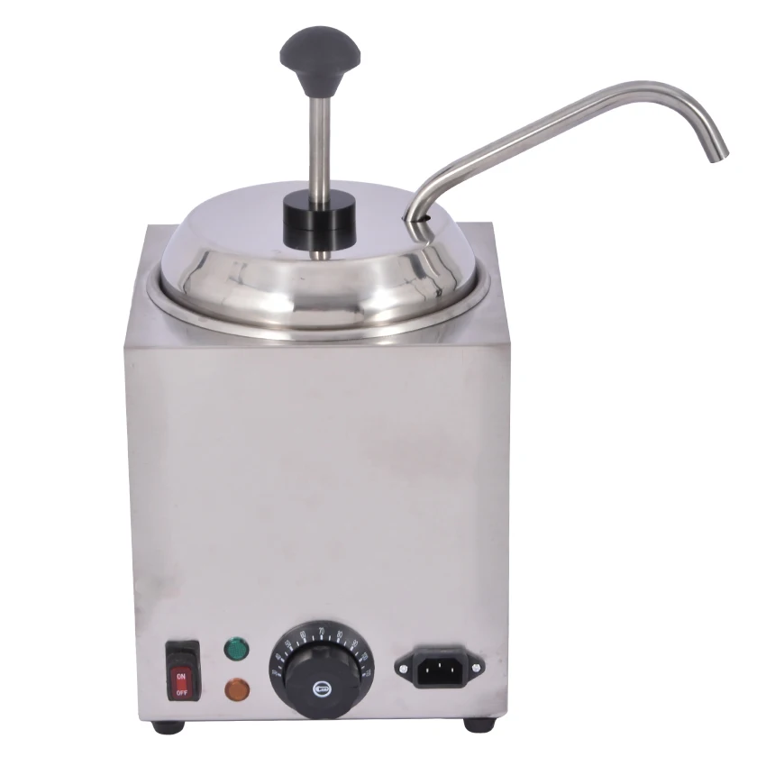 CD-250S Electric Cheese Dispenser Round Stainless Steel Fudge Chocolate Sauce Butter Dispenser With Pump High Quality 220V/110V