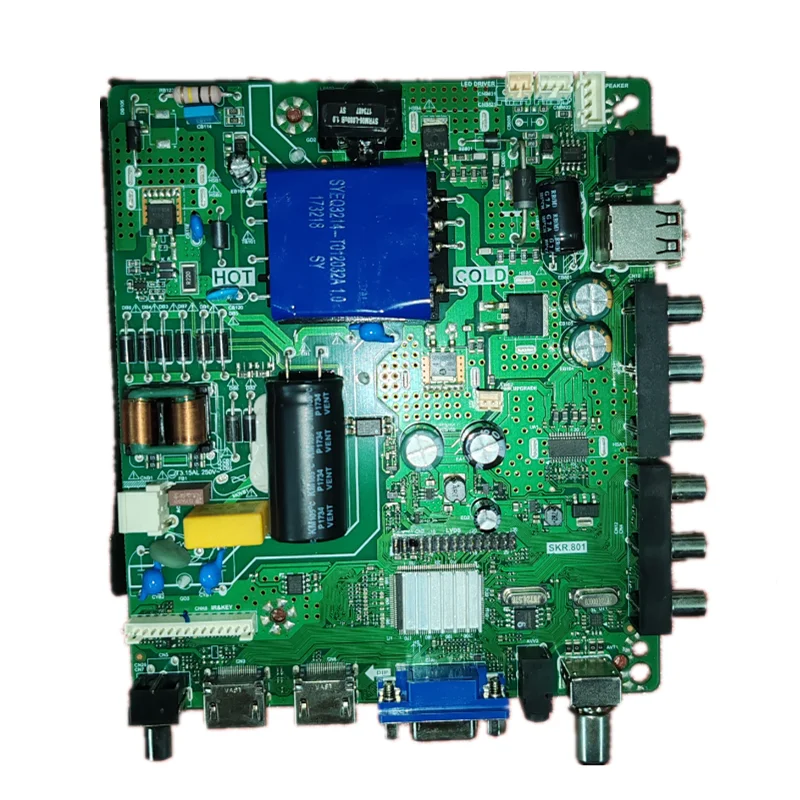 لوحة أم Lehua-TV متوافقة مع شاشة LED ، 3 في 1 ، SKR.801 ، 45 واط ، جهد 55-94 فولت
