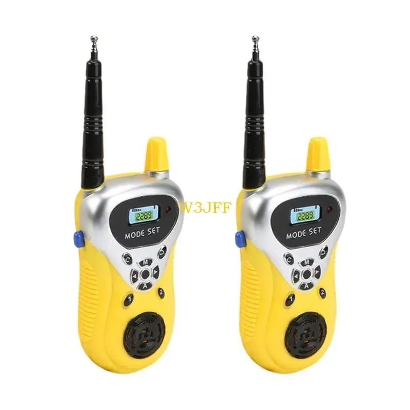 Pacote w3jf 2 mini walkie walkie talkie intercom brinquedo crianças ao ar livre conversas sem fio
