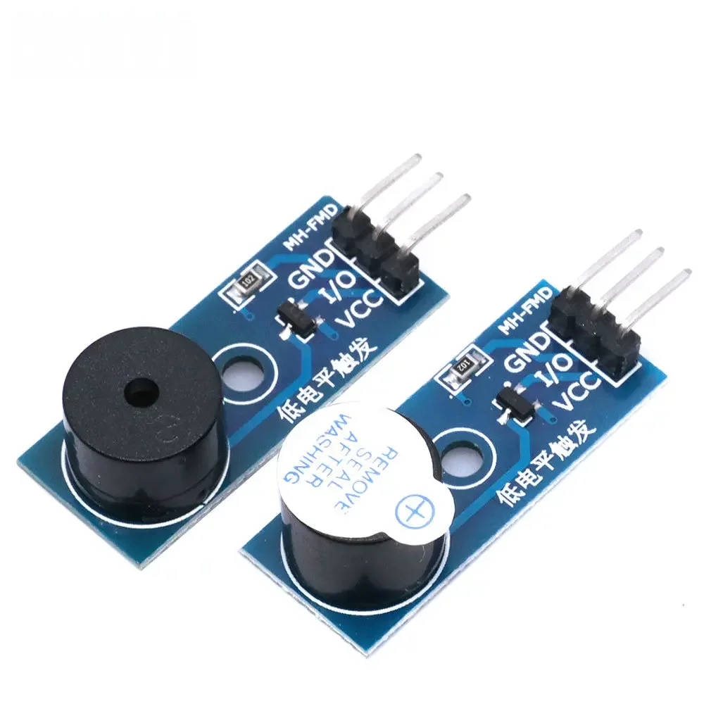Active/Passive Buzzer Module – DC 3.3-5V Low-Level Trigger Control Board with Sound Sensor for Arduino Smart Car DIY Kits