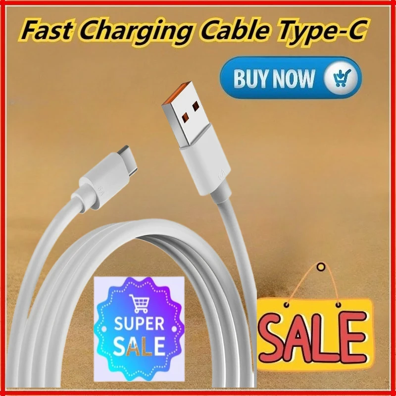 6A Data Cable Typec for Huawei Data Cable for VIVO for OPPO for Xiaomi for Honor for Redmi Phone Super Fast Charging Accessories