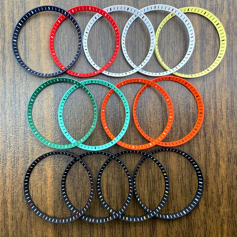 Watch Chapter Ring Fit For SKX007 SKX009 NH35 NH36 Watch Case Replace Plastic Inner Ring Size 30.5mm×27.5mm Watch Refit Parts