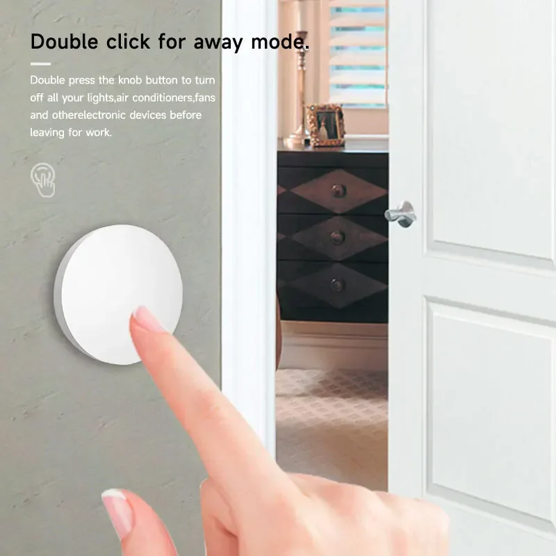 Imagem -03 - Tuya Zigbee Dispositivos Botão Interruptor de Cena Ligação Inteligente Interruptor Inteligente Alimentado por Bateria Automação Trabalho com Vida Inteligente