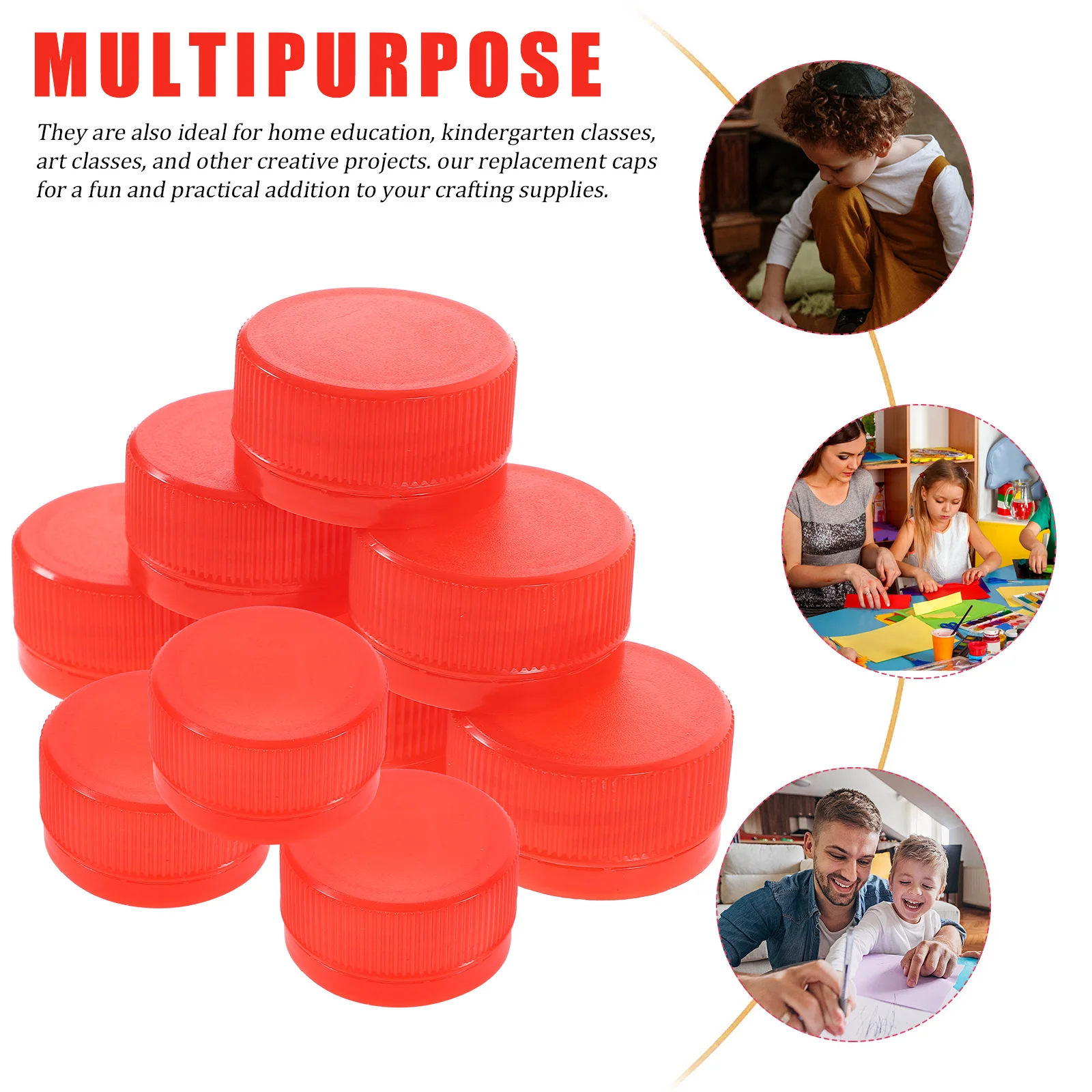 

100 Pcs Puzzle Drink Bottle Cap Handcraft Making Caps Toddler Puzzles for Crafts Drinks Diy Covers