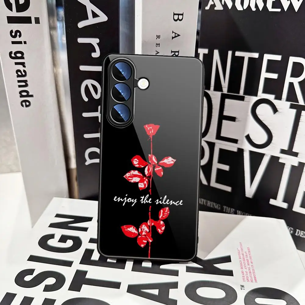Potdemiel D-depeche mode rock-es band telefon hülle für s24 ultra samsung s23 s22 s20 fe s21 plus galaxy a54 a34 a24 53 note 20 glas abdeckung 3