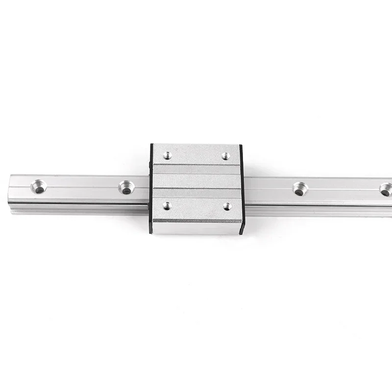 1pc LGD12 Linear Rail 100mm-1600mm + 1pc LGB12 Sliding With 4/6/8 Wheels Locking External Dual-Axis Roller Slider Block Carriage