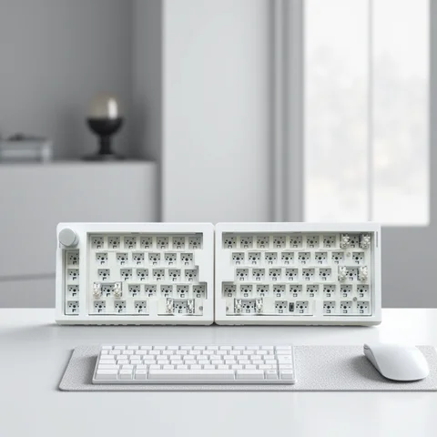 ZUOYA GMK70 VIA/Qmk separate Gaming Mechanical Keyboard kit  Wired Wireless Bluetooth Hot Swappable Gasket Customized Split