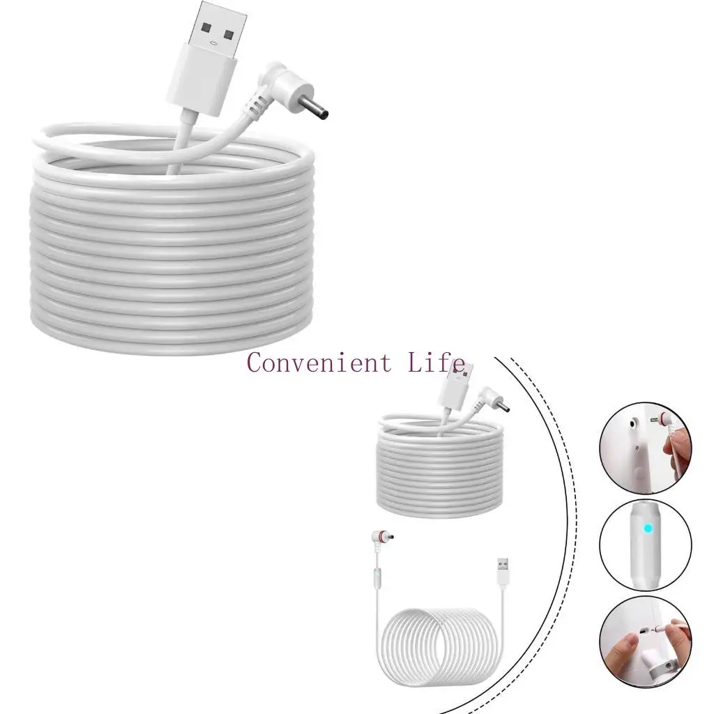 

L1EE Portable Power Extension Cord Long Charging Cable Upgrades for Camera Systems Enhances Camera Positioning & Usability