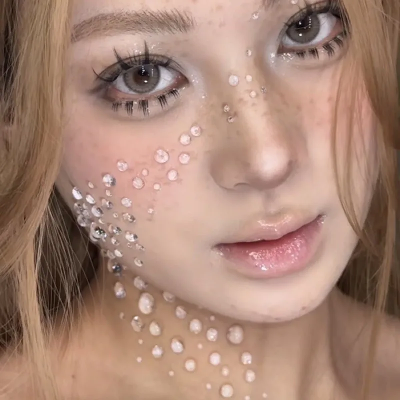 ملصقات قطرة الماء النقية الأنيقة والحساسة، ملحقات المكياج، حورية البحر التنكرية، دعائم التصوير الفوتوغرافي، ملحقات أداء المسرح #4