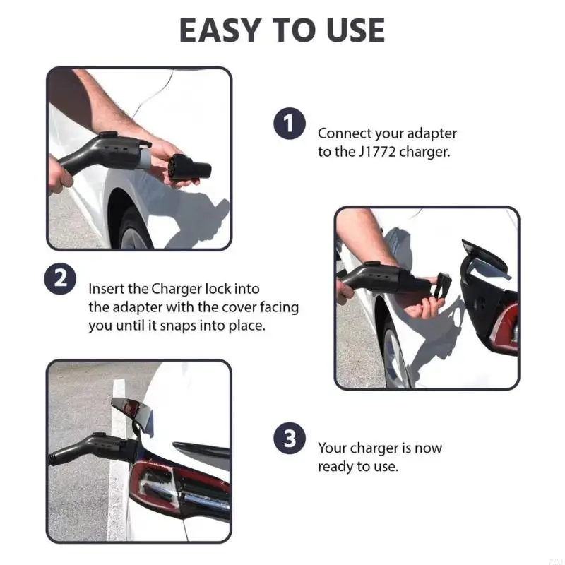 J1772 For Y Adapter Charging Lock Safety Car Accessory 72XB