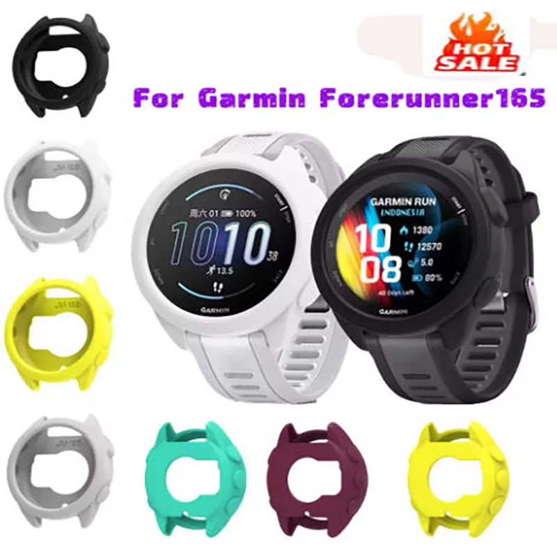 Silikon Schutzhülle Abdeckung Shell Für Garmin Forerunner165 Fall Bildschirm Schutz Ersatz Rahmen Sport Zubehör