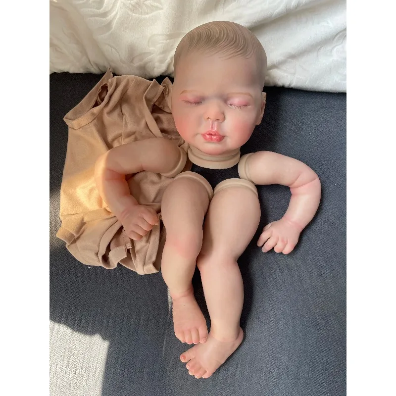 20inch Reborn Doll Kit Valentina  Already Painted Unfinished Doll Parts with Body Cloth view 2