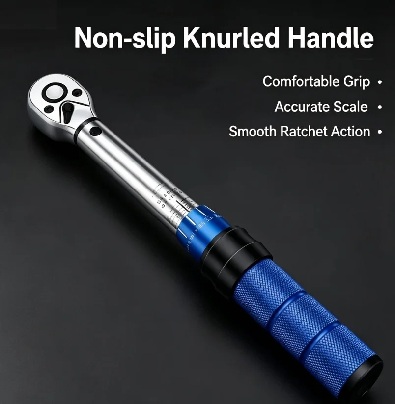 HTMCK High Precision Torque Wrench 3/8" Square Drive Professional Torque Key Bicycle Automotive Maintenance Tools view 6