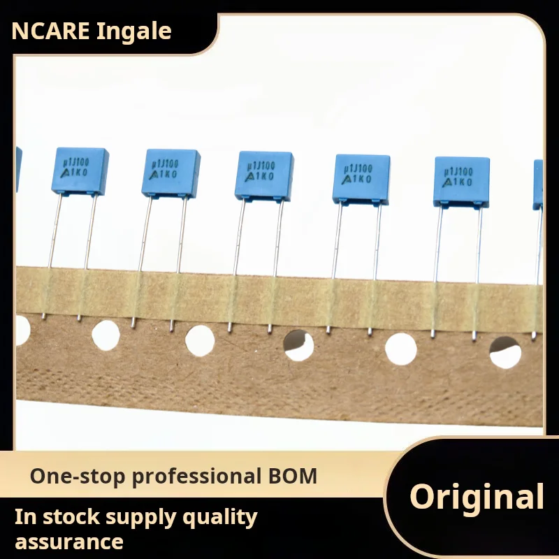 10pcs Film Correction capacitor 63V/100V 102/152/222/332/103/223/333/473/104/224/334/474/684/105/225 pitch 5mm 5%