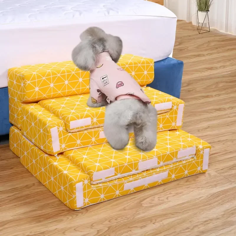 for Adjustable Dog Pet Steps Small Cat and Dog Non-slip Stable Indoor Stairs