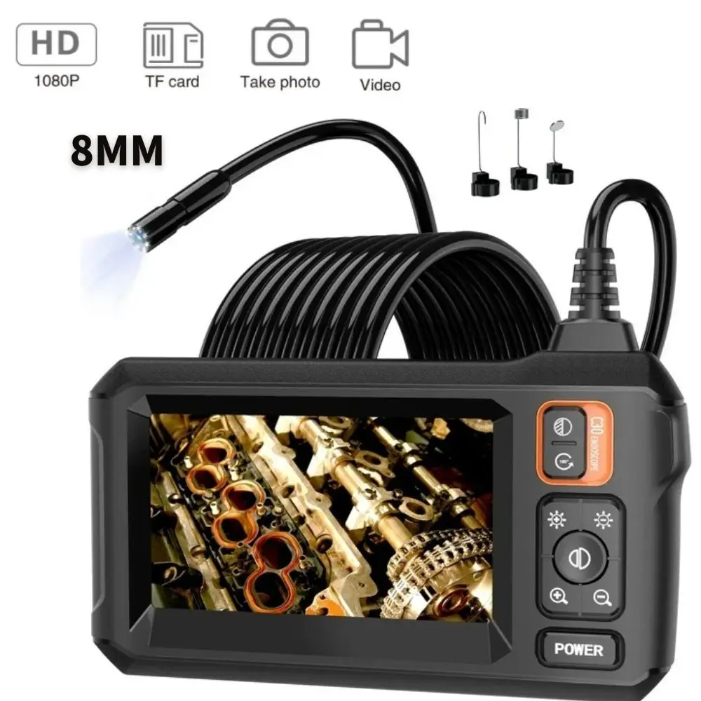 

1080P Endoscope Camera 4.3inch LCD Screen Display Inspection Camera Industrail Piping Endoscopic for Cars