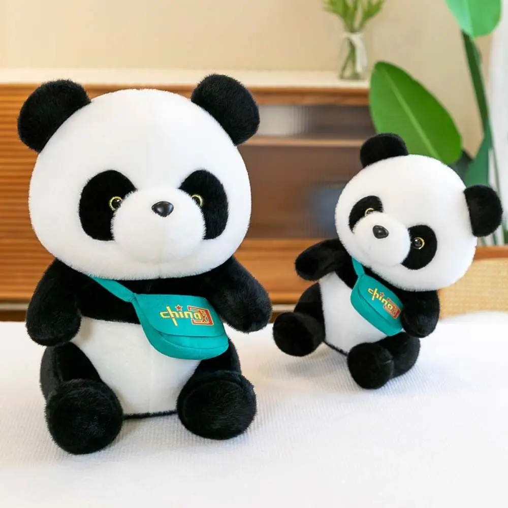 Panda with Backpack Animal Plush Sofa Decoration Plush Pillow Stuffed Toys Panda Plush Toy Panda Plush Doll Plush Animal Toy