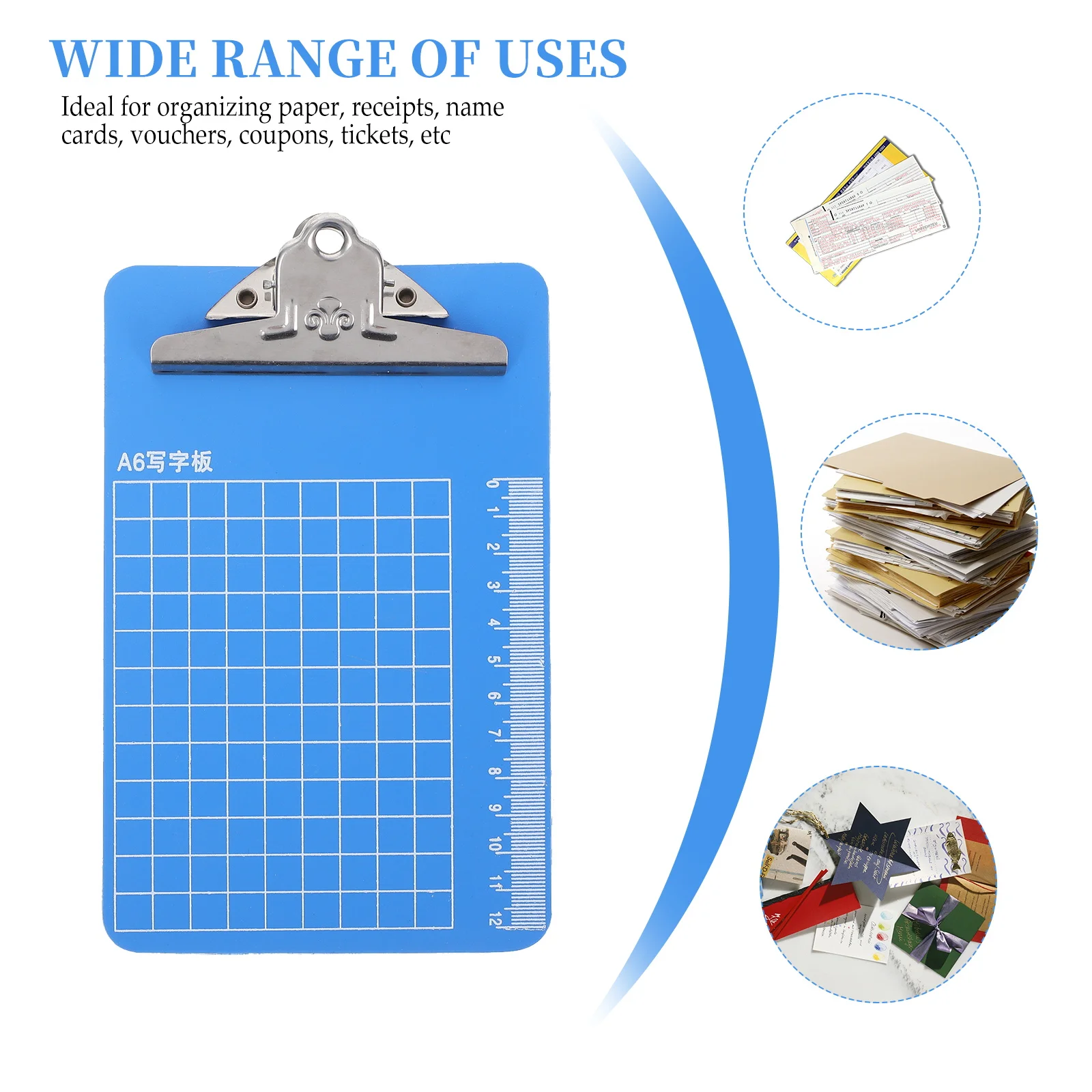 

Clipboard Writing Pad Folder File A4 Multifunction Plastic Clipboards Letter Size