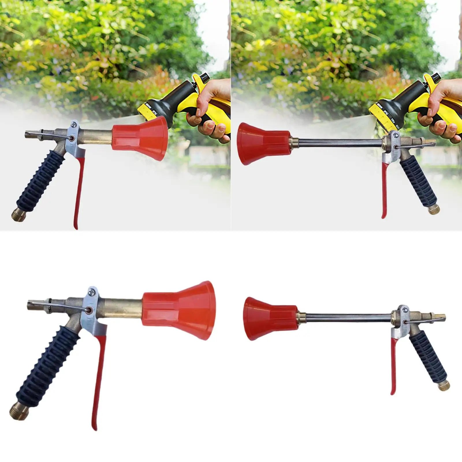 Adjustable High Pressure Water Spray Quick Connector Metal Simple to Use for Efficient Cleaning
