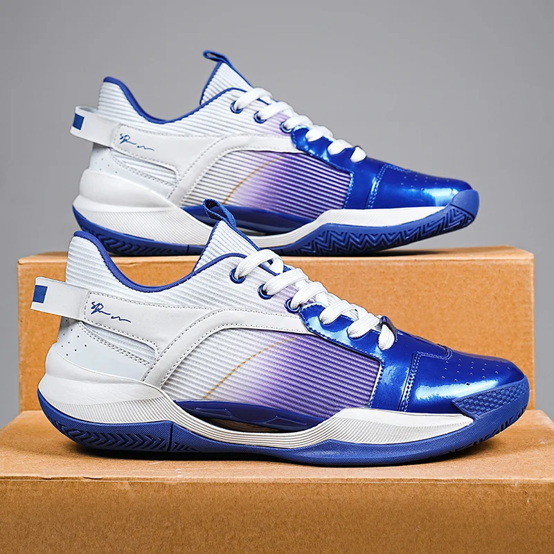 

Brand Leather Men Sneakers Comfortable Basketball Non-Slip Lightweight Shoes Men's Training Basket Waterproof Basketball Boots