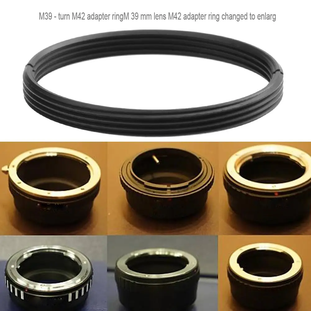 M39 Lens to M42 39mm to 42mm High PrecisionMetal Step Up Screw Mount Adapter Ring M39 to M42 Screw Lens Mount Adapter