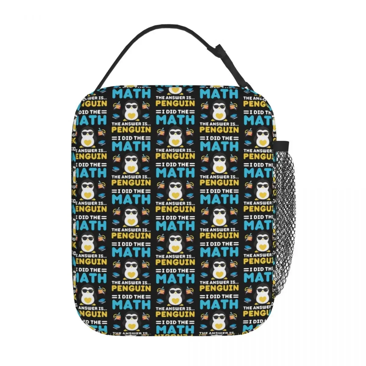 I Did The Math The Answer Is Penguin Funny Mathematician Insulated Lunch Bag Children Portable Food Boxes Thermal Lunch Box Tote