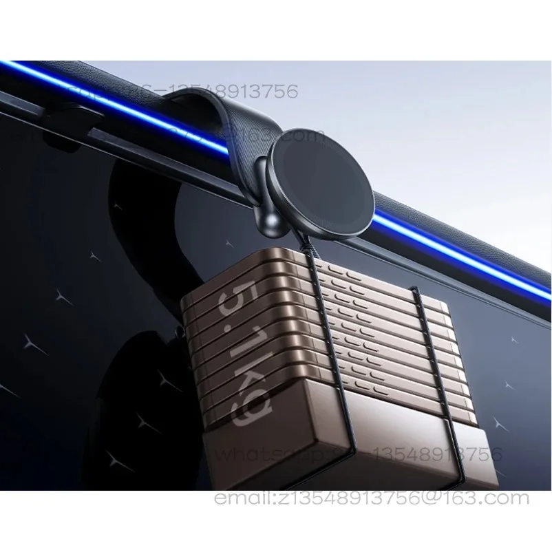 New multifunctional car navigation system suitable for wireless magnetic charging of car rotating bracket