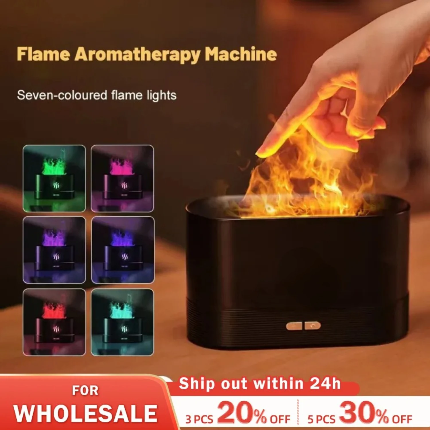 

Яркий и успокаивающий ароматический красочный светодиодный ультразвуковой увлажнитель воздуха с пламенем — расслабляющая и приятная машина с красочной подсветкой